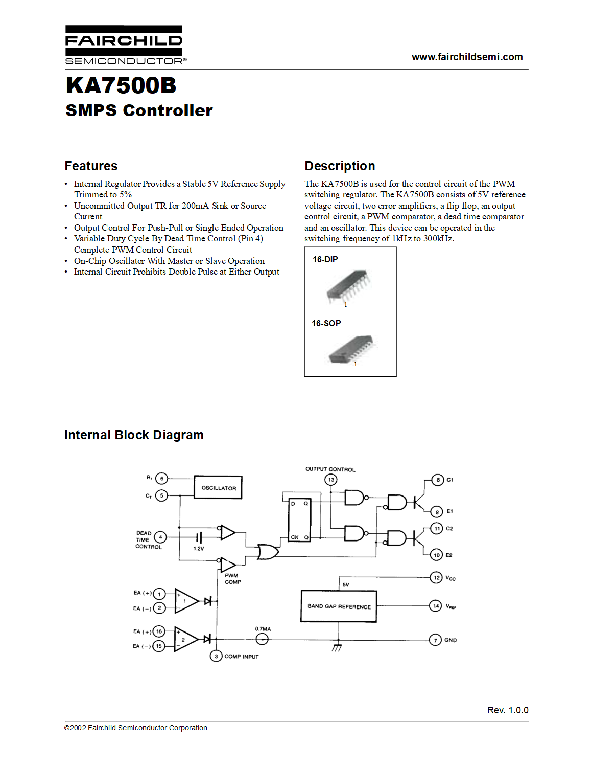 KA7500B Datasheet PDF Image 1